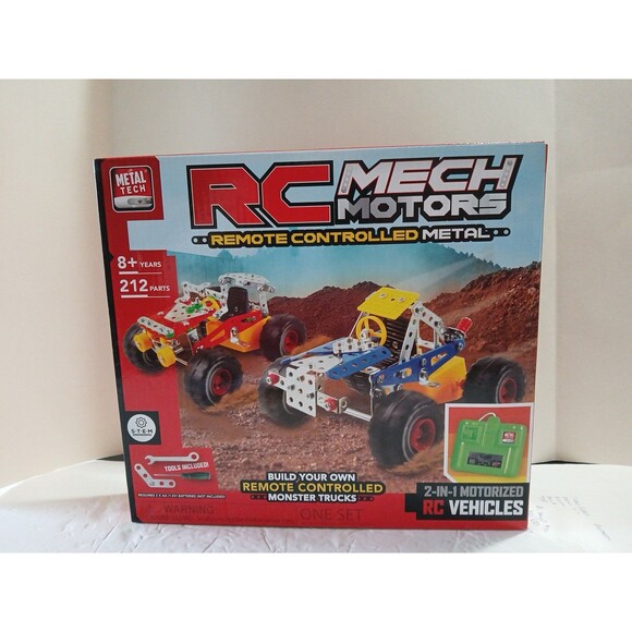 Metal Tech RC MECH MOTORS REMOTE CONTROLLED METAL 212 PARTS 2-in-1 RC VECHICLES - Picture 1 of 16